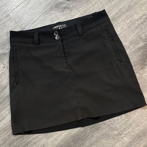 Nike Golf Dri-Fit Black Golf Skort Size 8 Length 17" - Picture 1 of 7
